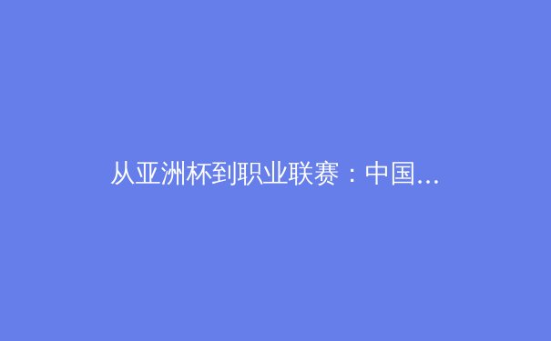 从亚洲杯到职业联赛：中国体育产业的机遇与深层挑战 - 2